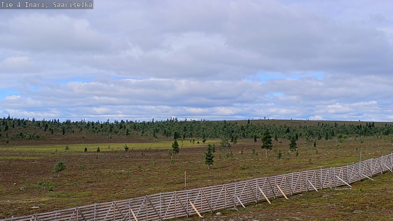 Weather Camera Image Road 4 Inari, Saariselkä, Kaunispää, Inari, Lappi