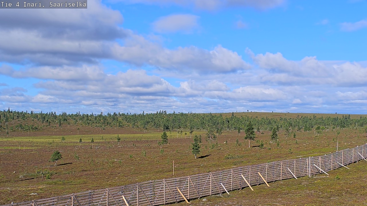 Weather Camera Image Road 4 Inari, Saariselkä, Kaunispää, Inari, Lappi