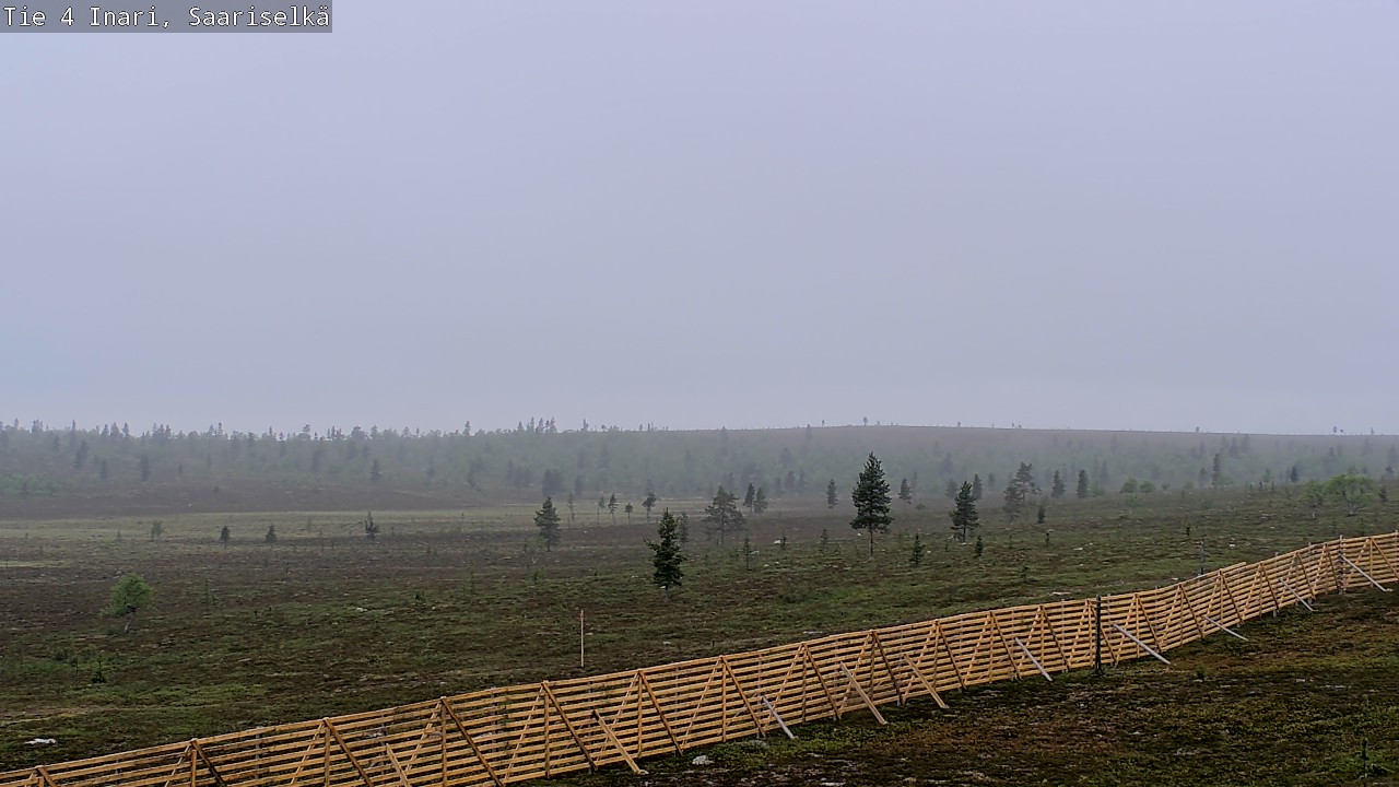 Weather Camera Image Road 4 Inari, Saariselkä, Kaunispää, Inari, Lappi