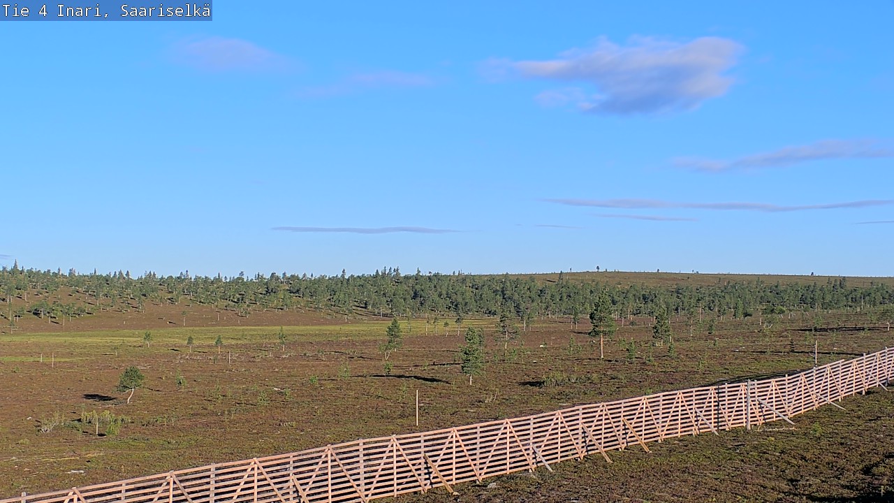 Weather Camera Image Road 4 Inari, Saariselkä, Kaunispää, Inari, Lappi