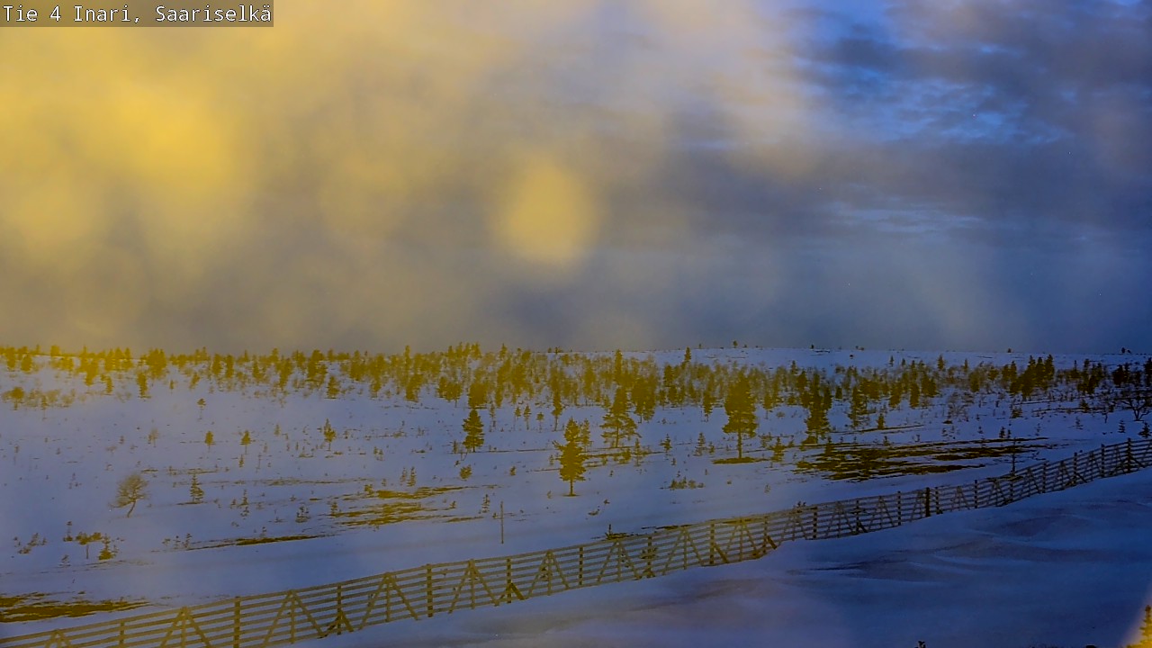 Weather Camera Image Road 4 Inari, Saariselkä, Kaunispää, Inari, Lappi