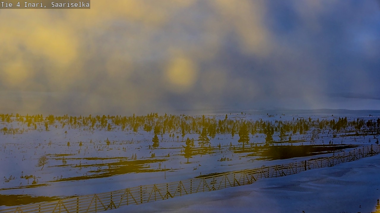 Kelikamerat Kuva Tie 4 Inari, Saariselkä, Kaunispää, Inari, Lappi