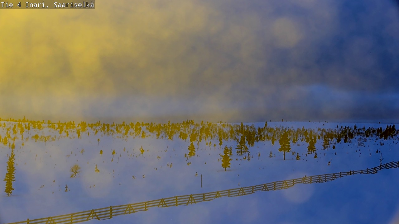 Kelikamerat Kuva Tie 4 Inari, Saariselkä, Kaunispää, Inari, Lappi