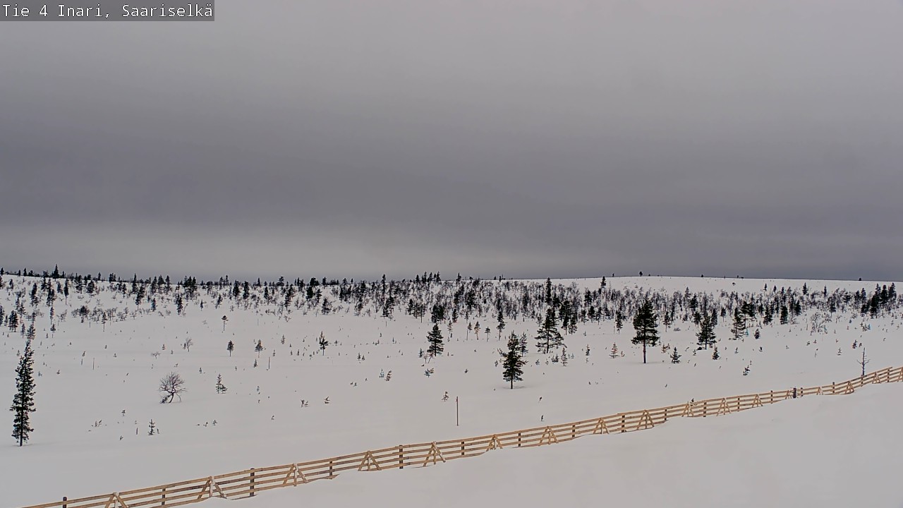 Weather Camera Image Road 4 Inari, Saariselkä, Kaunispää, Inari, Lappi