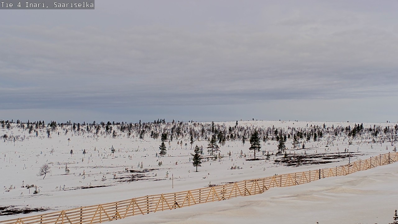 Weather Camera Image Road 4 Inari, Saariselkä, Kaunispää, Inari, Lappi