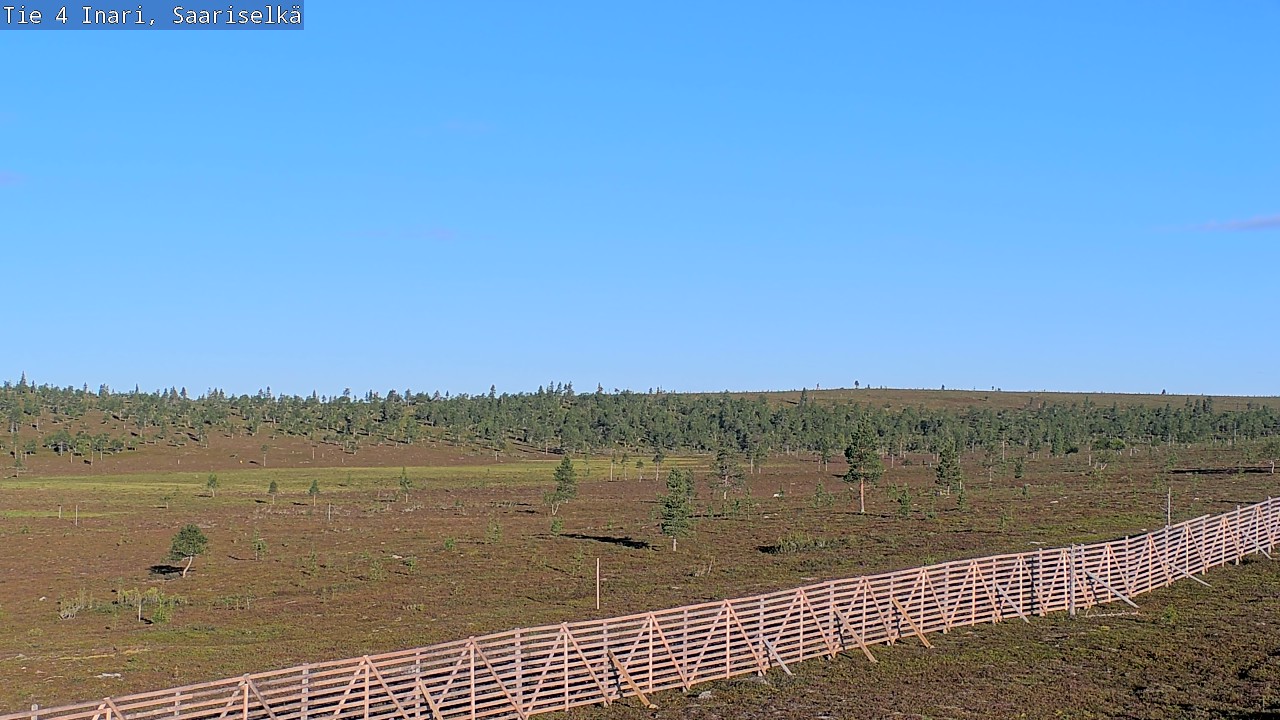 Weather Camera Image Road 4 Inari, Saariselkä, Kaunispää, Inari, Lappi