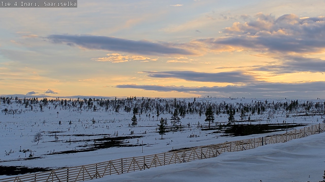 Weather Camera Image Road 4 Inari, Saariselkä, Kaunispää, Inari, Lappi