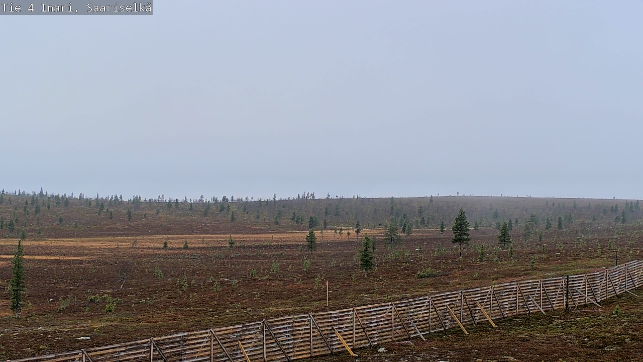 Weather Camera Image Väg 4 Enare, Saariselkä, Kaunispää, Inari, Lappi