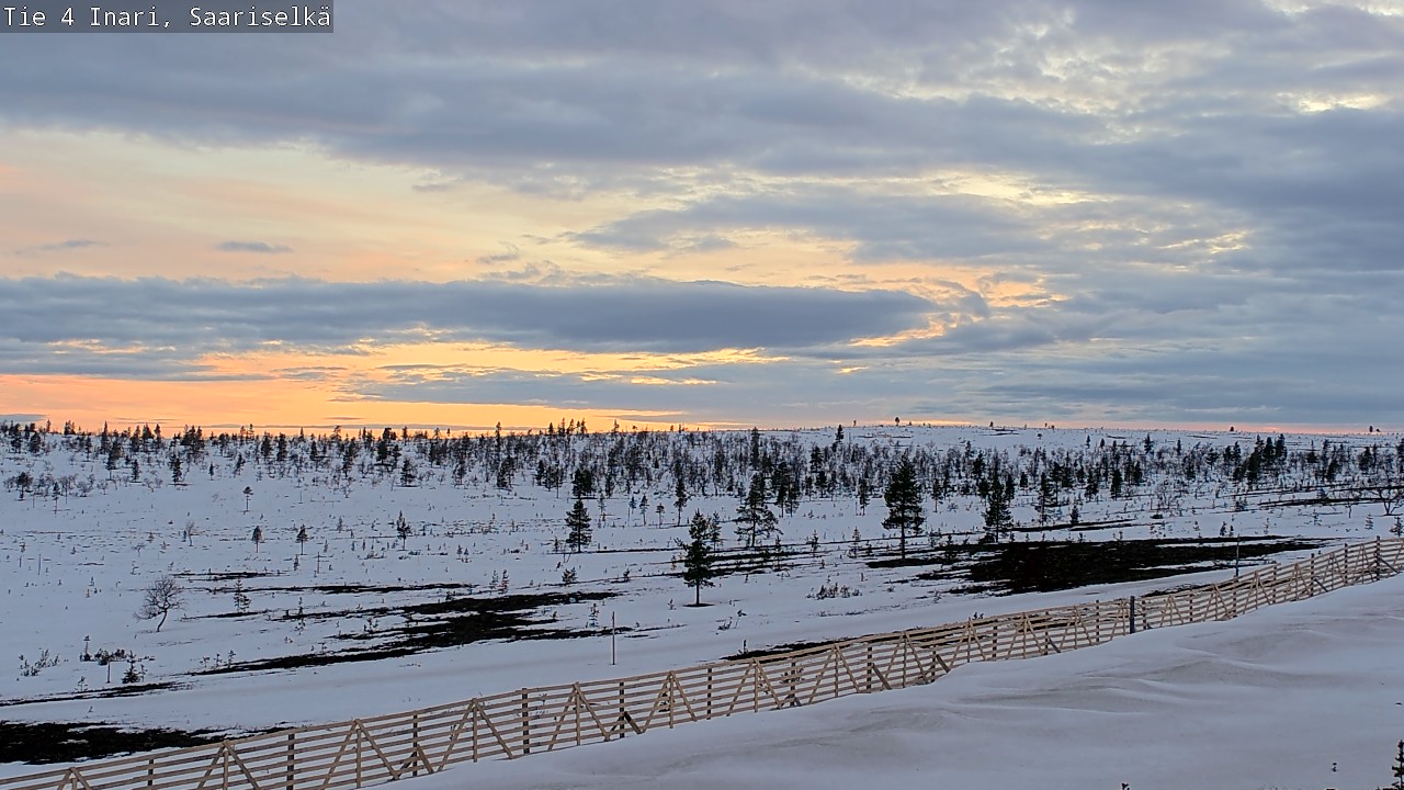 Weather Camera Image Road 4 Inari, Saariselkä, Kaunispää, Inari, Lappi