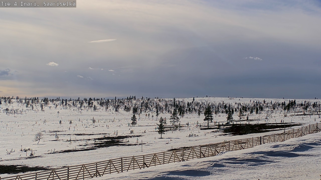 Weather Camera Image Road 4 Inari, Saariselkä, Kaunispää, Inari, Lappi