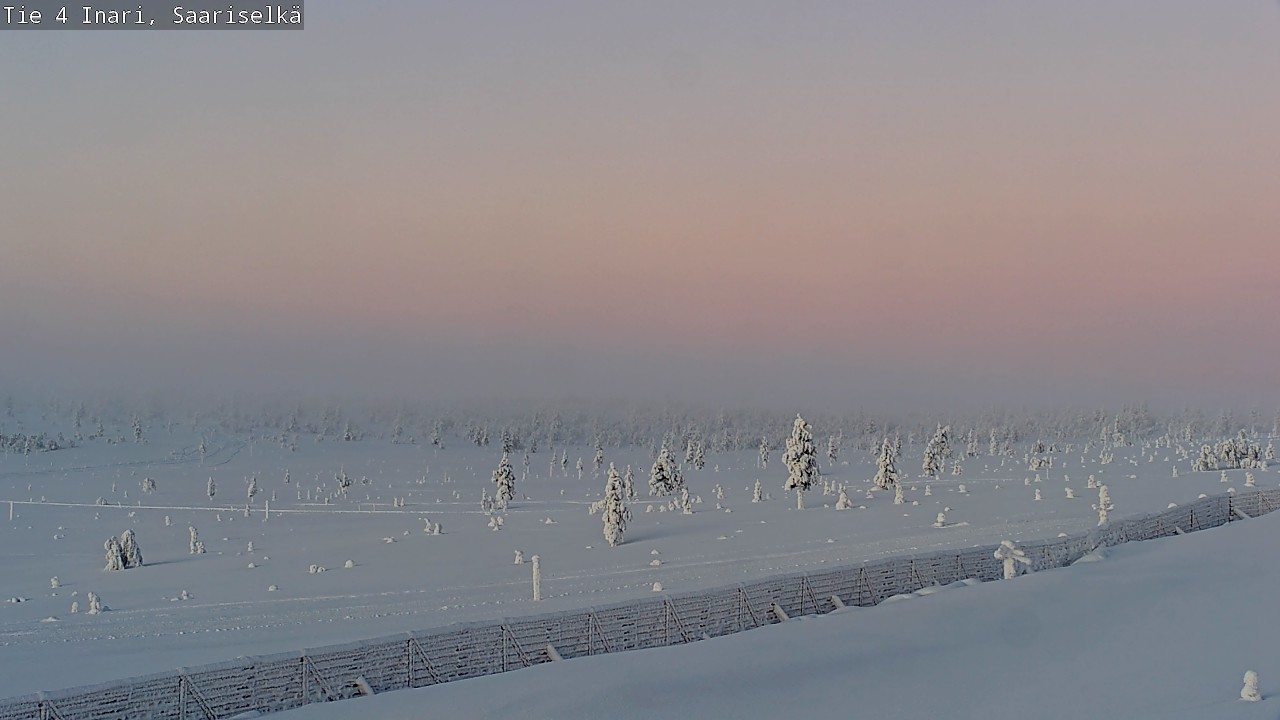Weather Camera Image Road 4 Inari, Saariselkä, Kaunispää, Inari, Lappi