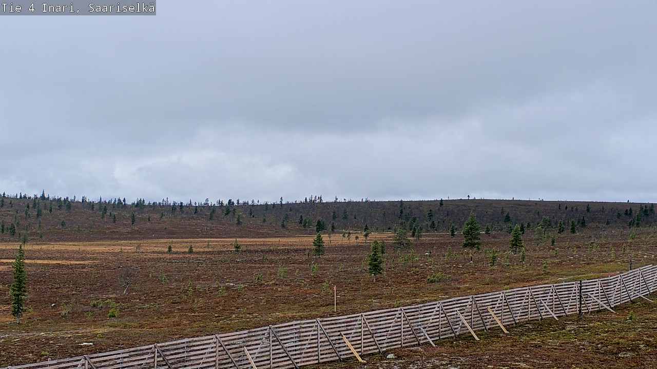 Weather Camera Image Road 4 Inari, Saariselkä, Kaunispää, Inari, Lappi