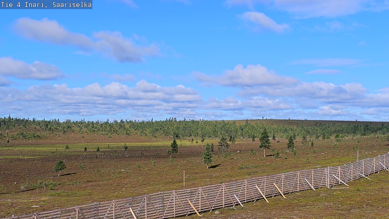 Weather Camera Image Road 4 Inari, Saariselkä, Kaunispää, Inari, Lappi