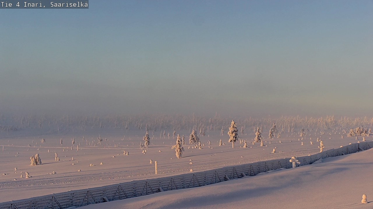 Weather Camera Image Road 4 Inari, Saariselkä, Kaunispää, Inari, Lappi
