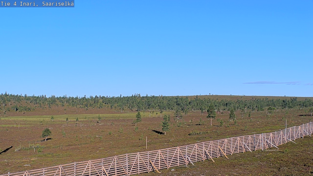 Weather Camera Image Road 4 Inari, Saariselkä, Kaunispää, Inari, Lappi