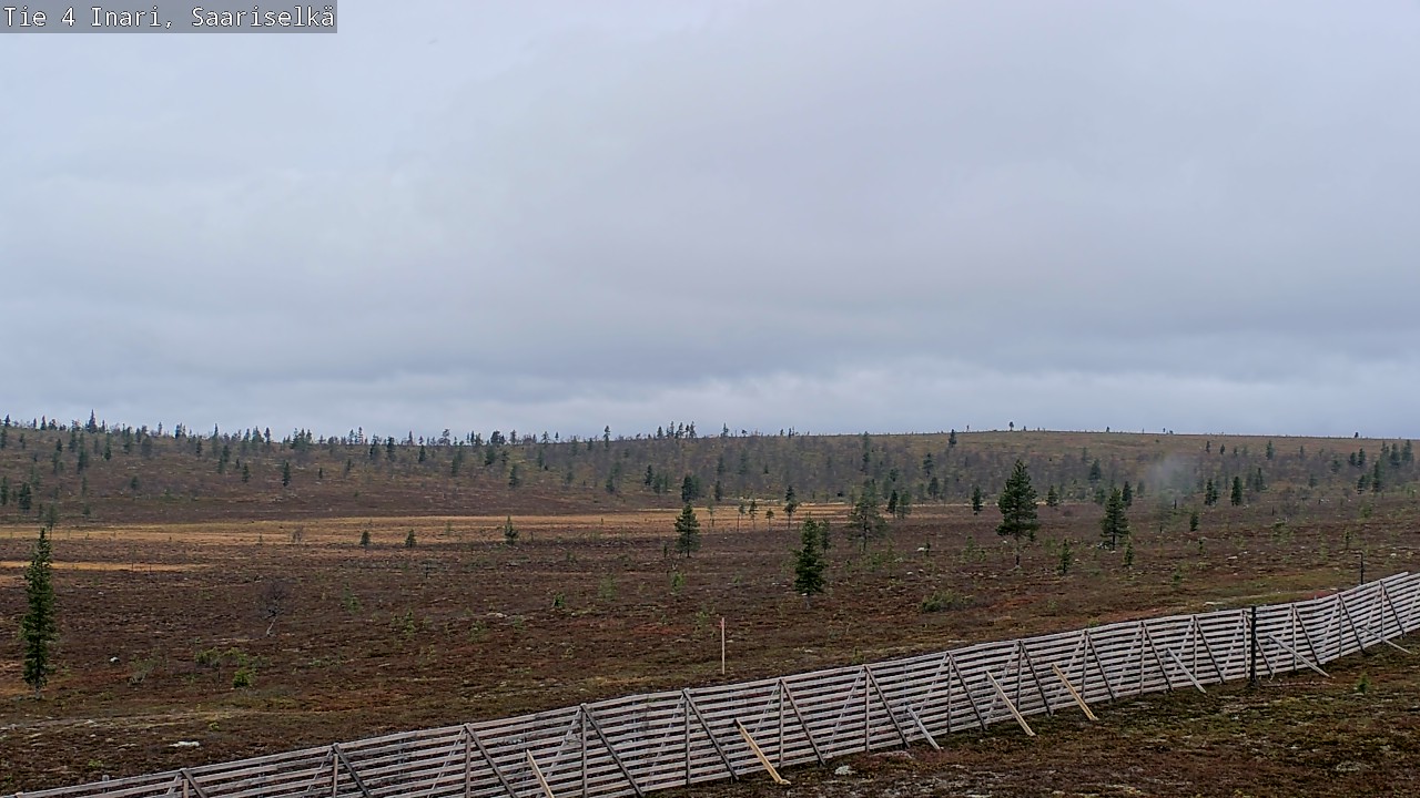 Weather Camera Image Road 4 Inari, Saariselkä, Kaunispää, Inari, Lappi