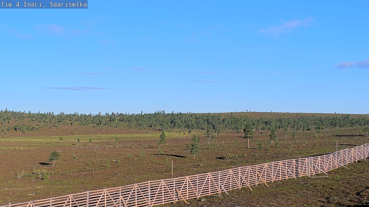 Weather Camera Image Road 4 Inari, Saariselkä, Kaunispää, Inari, Lappi