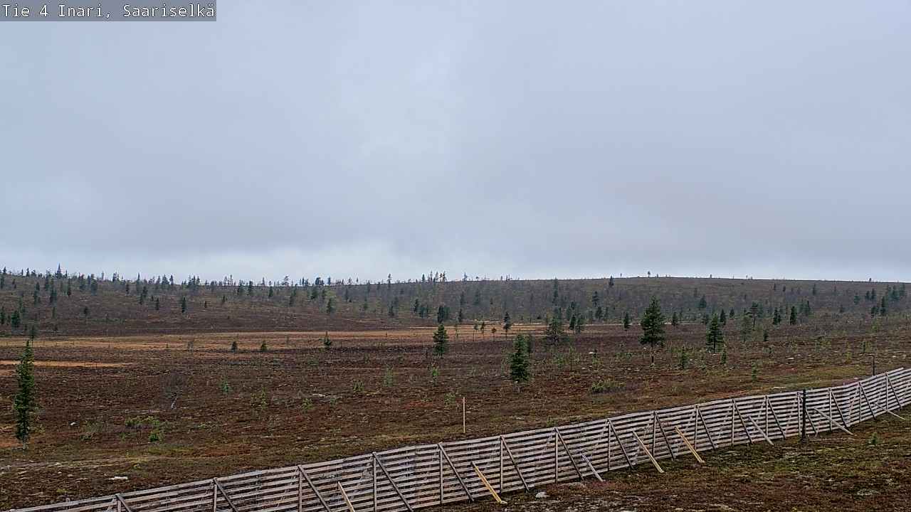 Weather Camera Image Road 4 Inari, Saariselkä, Kaunispää, Inari, Lappi