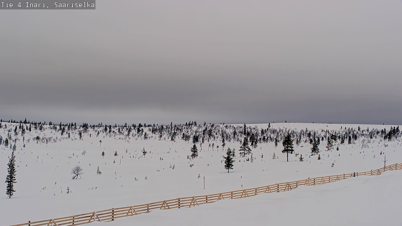 Weather Camera Image Road 4 Inari, Saariselkä, Kaunispää, Inari, Lappi