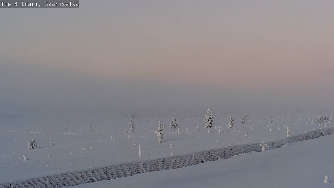 Weather Camera Image Road 4 Inari, Saariselkä, Kaunispää, Inari, Lappi