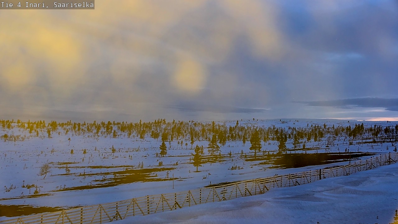 Weather Camera Image Väg 4 Enare, Saariselkä, Kaunispää, Inari, Lappi