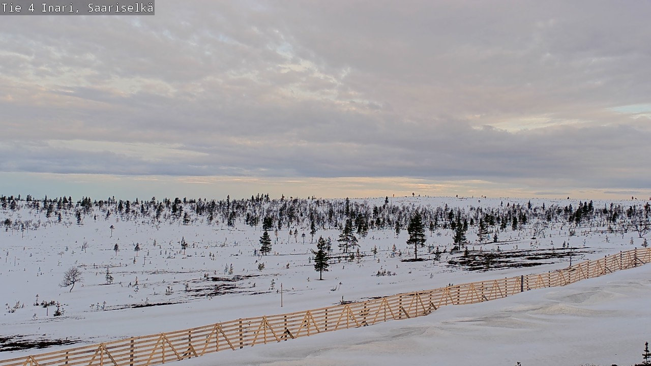 Weather Camera Image Road 4 Inari, Saariselkä, Kaunispää, Inari, Lappi