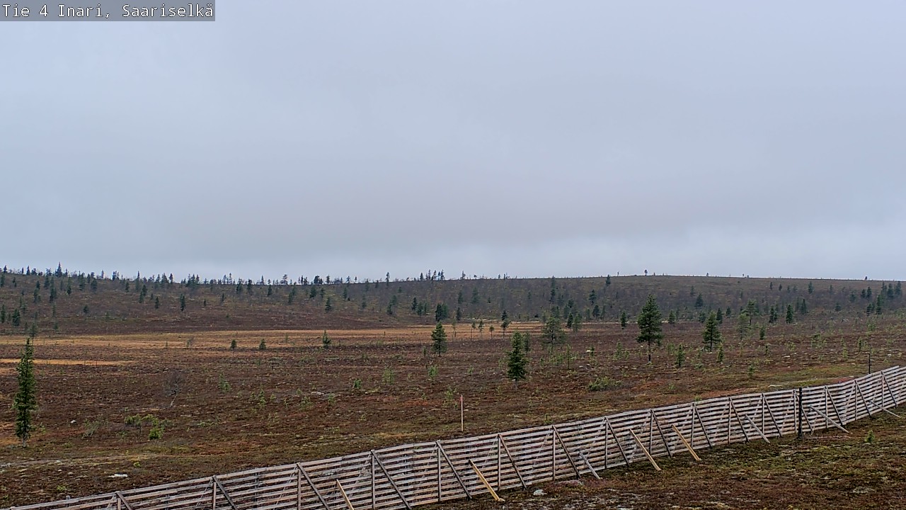 Weather Camera Image Road 4 Inari, Saariselkä, Kaunispää, Inari, Lappi