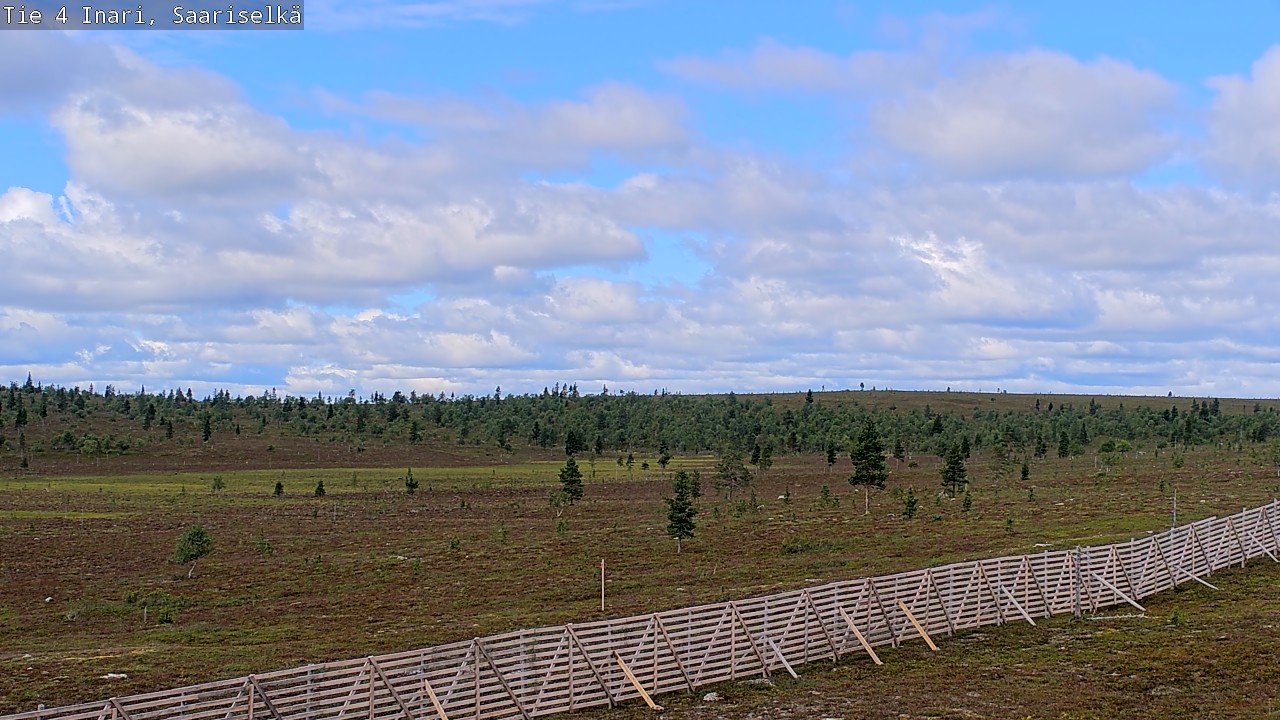 Weather Camera Image Road 4 Inari, Saariselkä, Kaunispää, Inari, Lappi