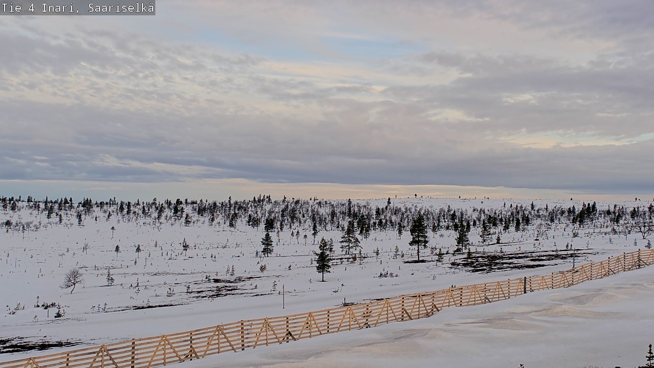 Weather Camera Image Road 4 Inari, Saariselkä, Kaunispää, Inari, Lappi