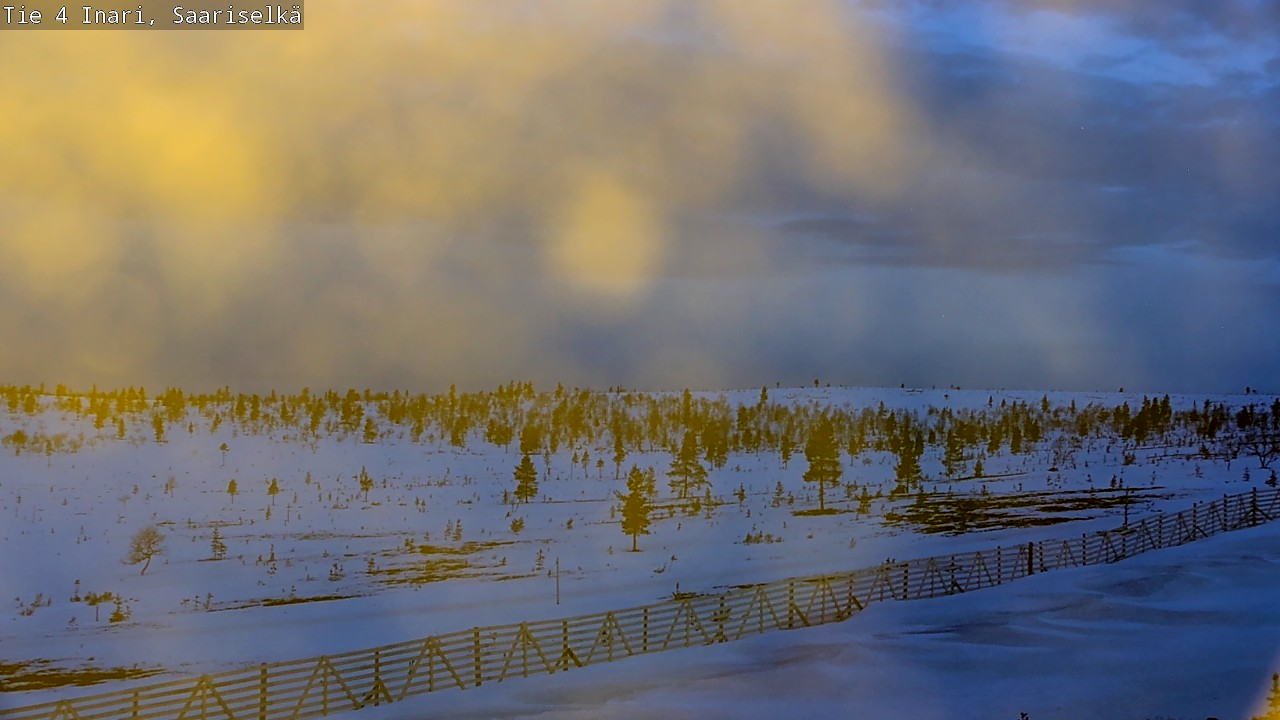 Weather Camera Image Road 4 Inari, Saariselkä, Kaunispää, Inari, Lappi