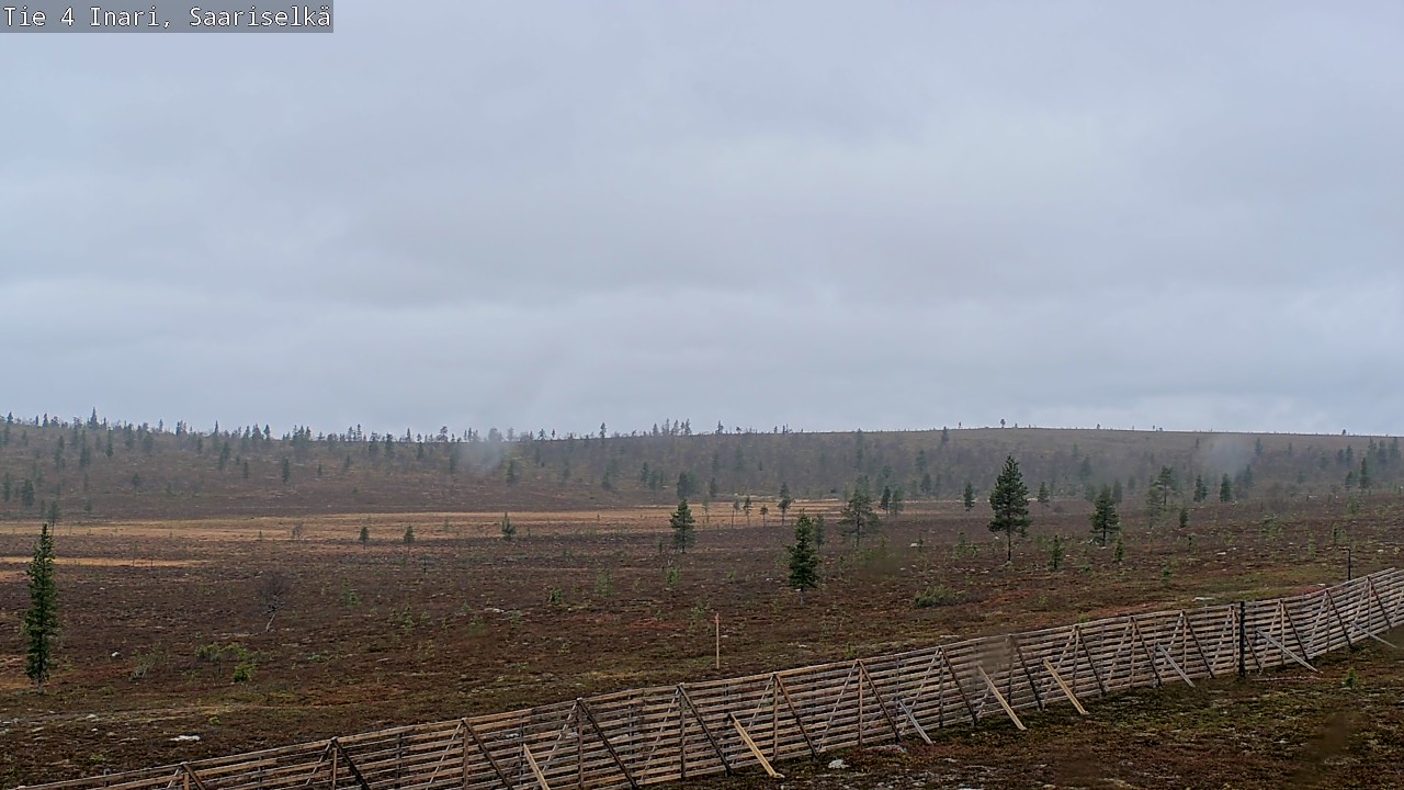 Weather Camera Image Road 4 Inari, Saariselkä, Kaunispää, Inari, Lappi