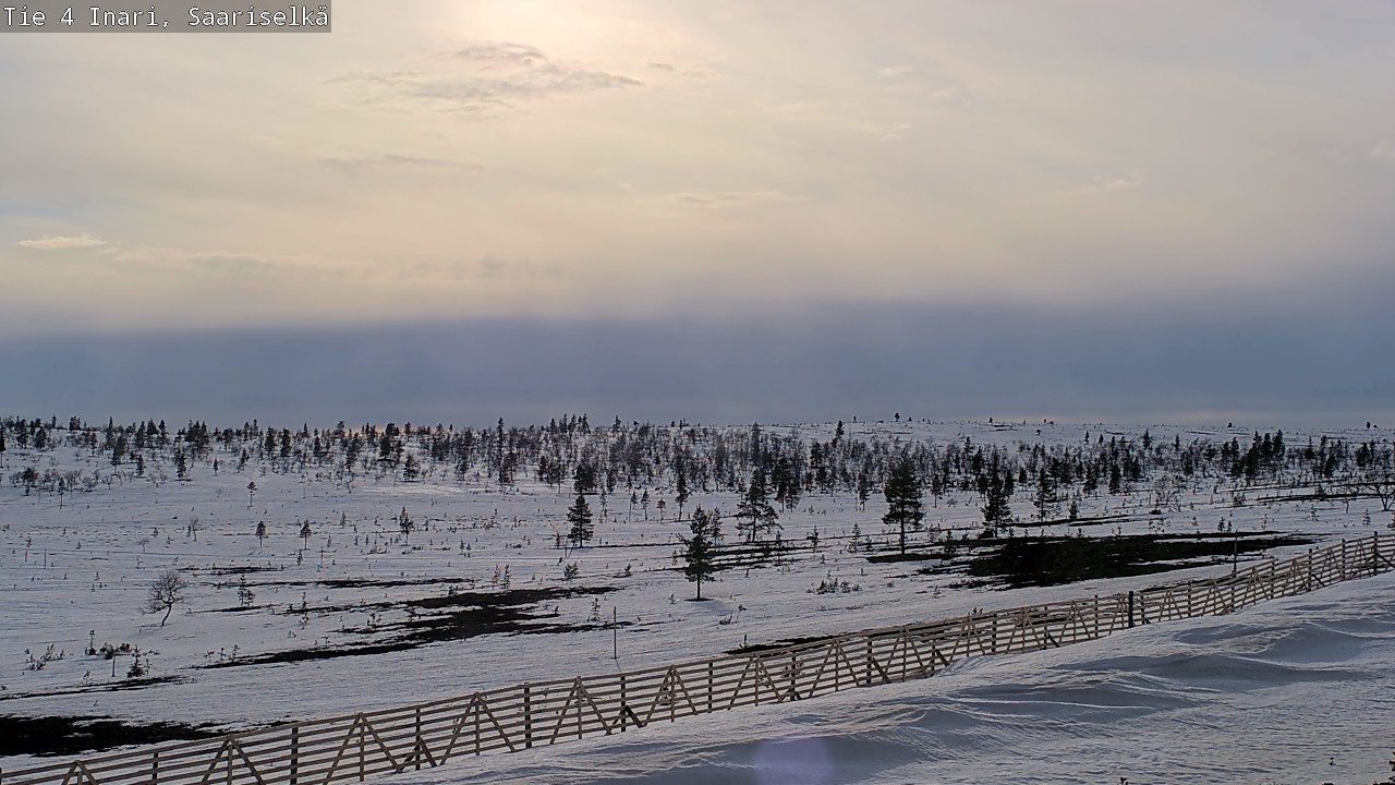 Weather Camera Image Road 4 Inari, Saariselkä, Kaunispää, Inari, Lappi