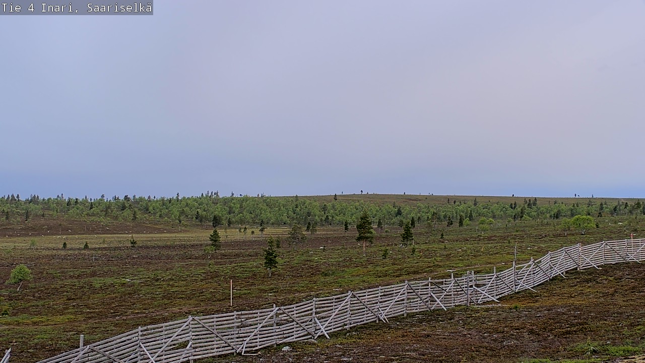 Weather Camera Image Väg 4 Enare, Saariselkä, Kaunispää, Inari, Lappi