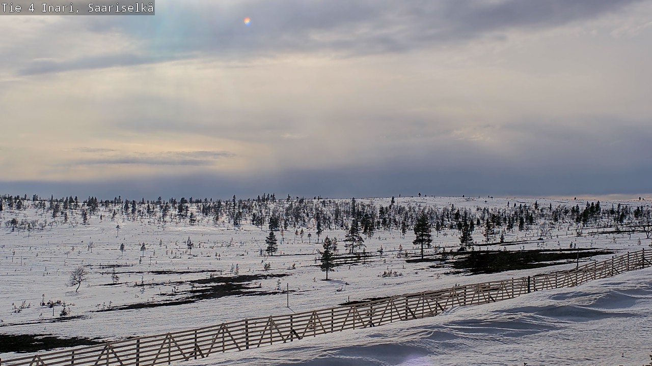 Weather Camera Image Road 4 Inari, Saariselkä, Kaunispää, Inari, Lappi