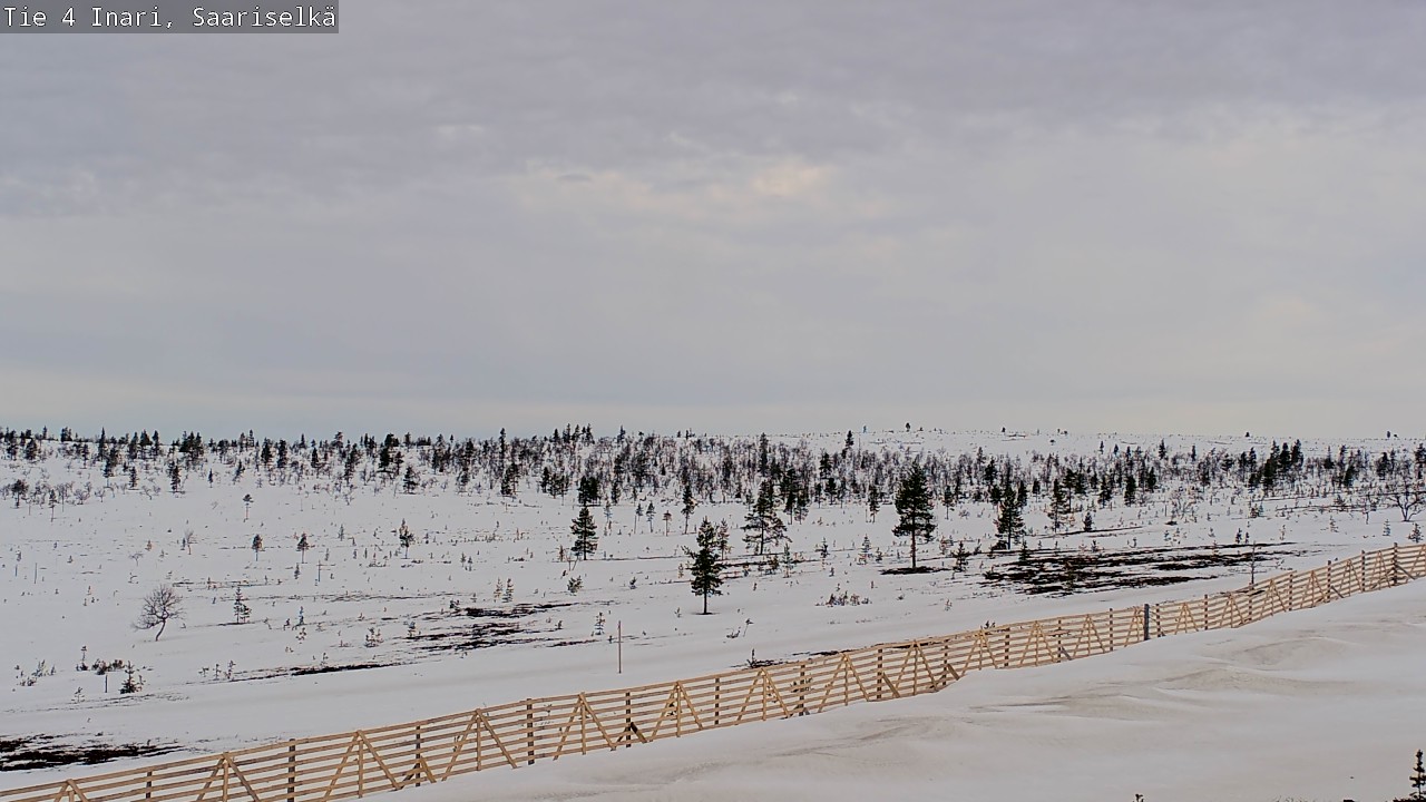 Weather Camera Image Road 4 Inari, Saariselkä, Kaunispää, Inari, Lappi