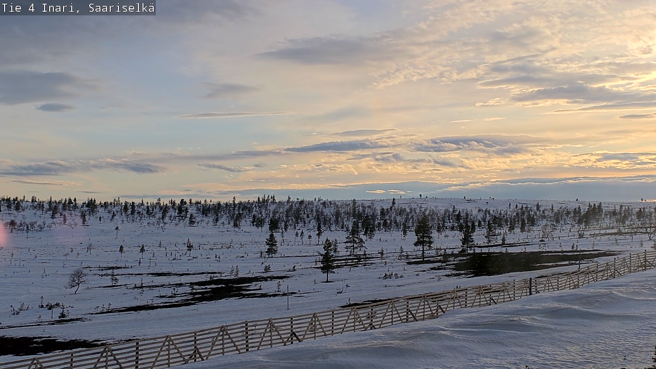 Weather Camera Image Road 4 Inari, Saariselkä, Kaunispää, Inari, Lappi