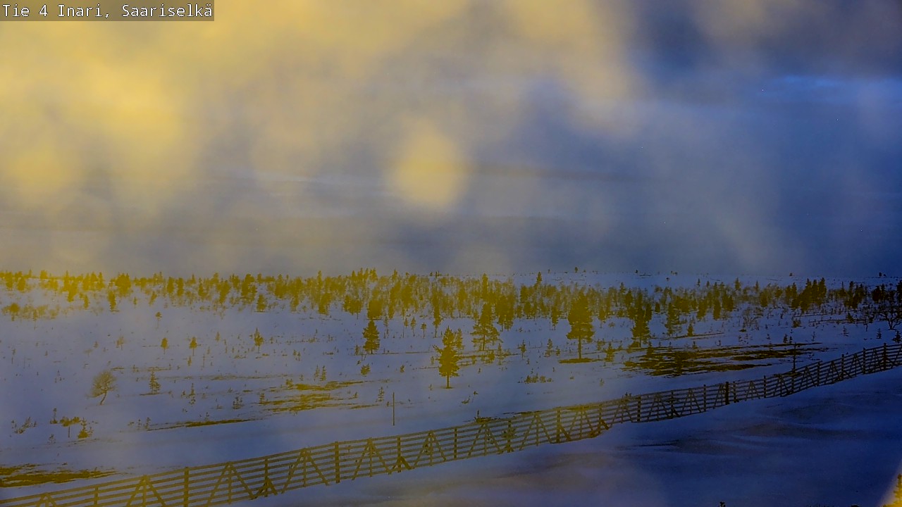 Weather Camera Image Road 4 Inari, Saariselkä, Kaunispää, Inari, Lappi
