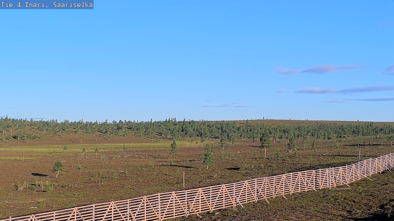 Weather Camera Image Road 4 Inari, Saariselkä, Kaunispää, Inari, Lappi