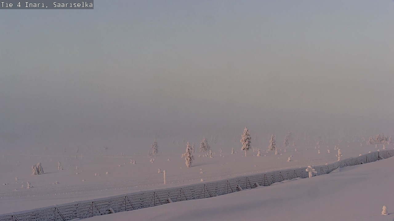 Weather Camera Image Road 4 Inari, Saariselkä, Kaunispää, Inari, Lappi