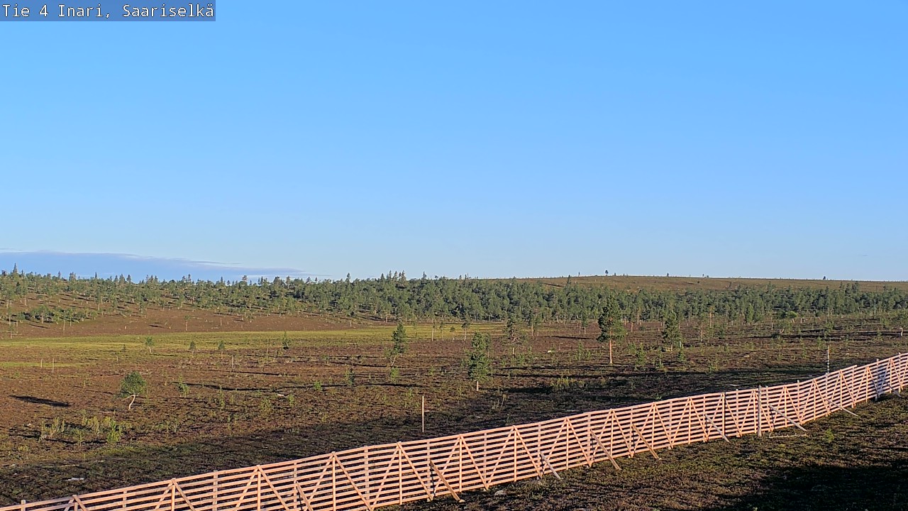 Weather Camera Image Road 4 Inari, Saariselkä, Kaunispää, Inari, Lappi