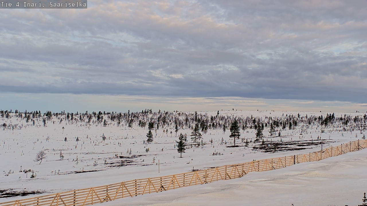 Weather Camera Image Road 4 Inari, Saariselkä, Kaunispää, Inari, Lappi