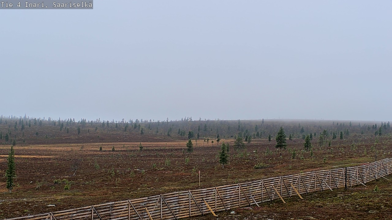 Weather Camera Image Väg 4 Enare, Saariselkä, Kaunispää, Inari, Lappi
