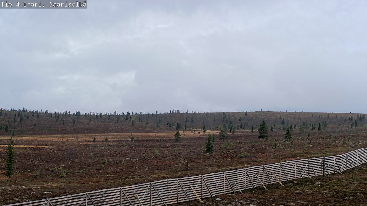 Weather Camera Image Road 4 Inari, Saariselkä, Kaunispää, Inari, Lappi
