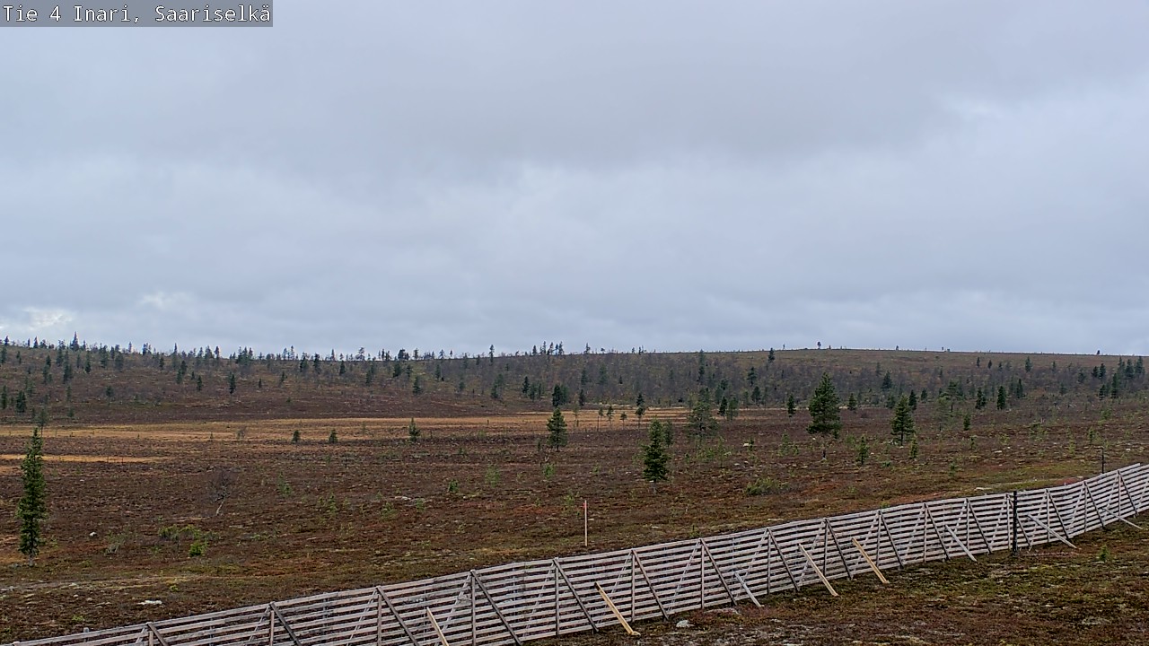 Weather Camera Image Road 4 Inari, Saariselkä, Kaunispää, Inari, Lappi