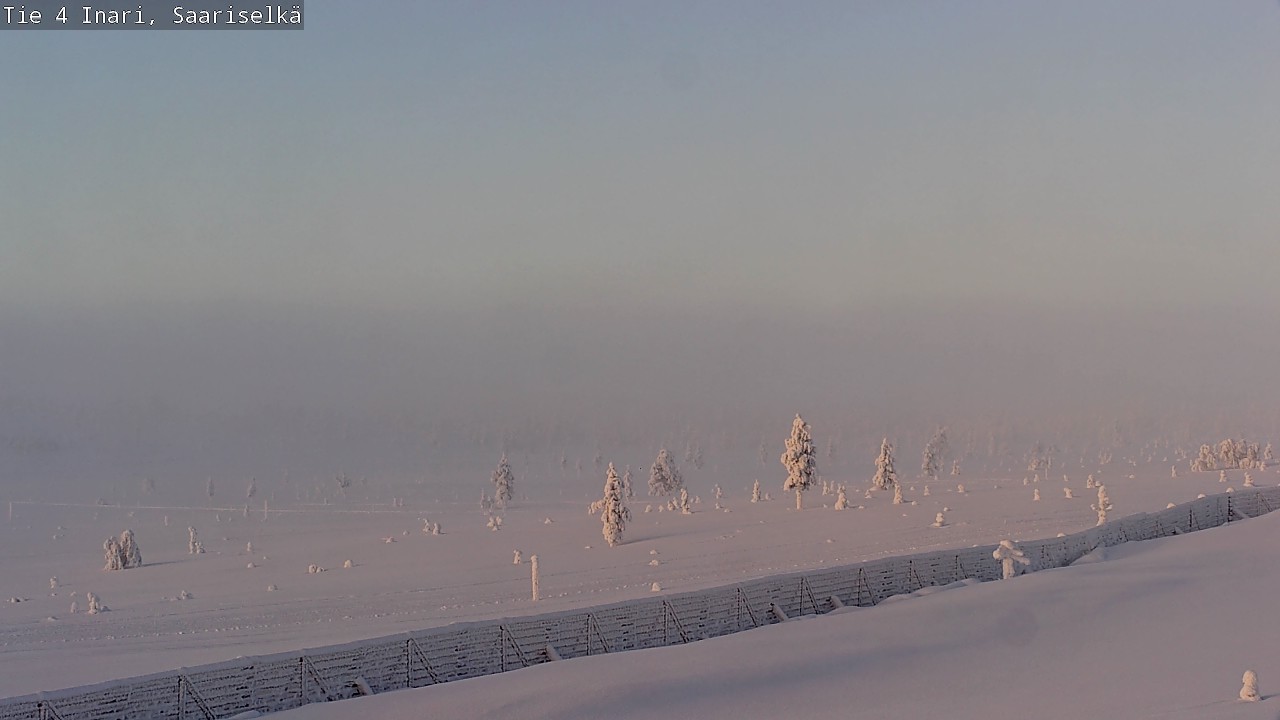 Weather Camera Image Road 4 Inari, Saariselkä, Kaunispää, Inari, Lappi