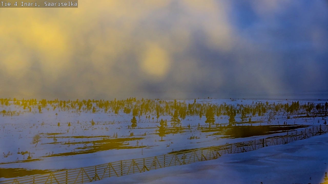 Kelikamerat Kuva Tie 4 Inari, Saariselkä, Kaunispää, Inari, Lappi