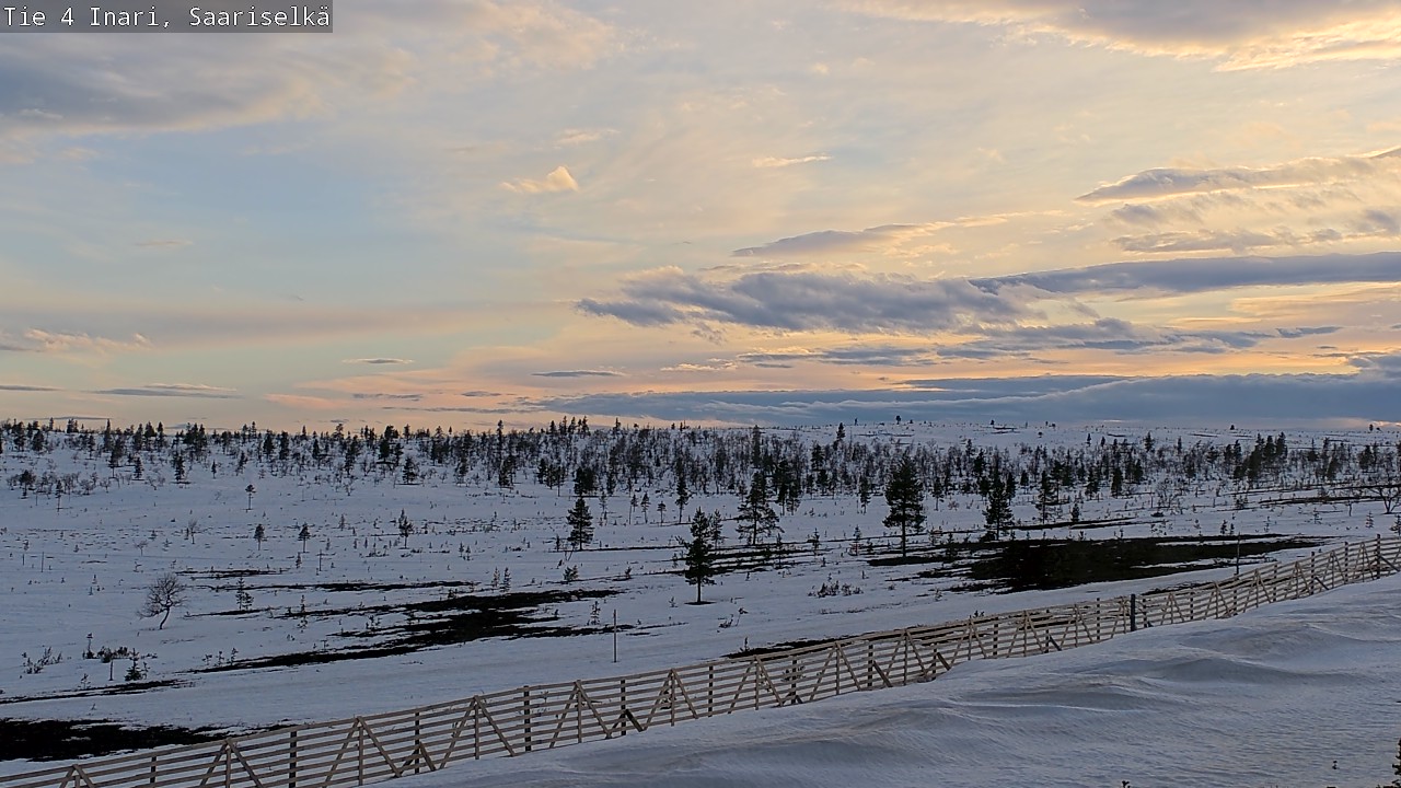 Weather Camera Image Road 4 Inari, Saariselkä, Kaunispää, Inari, Lappi