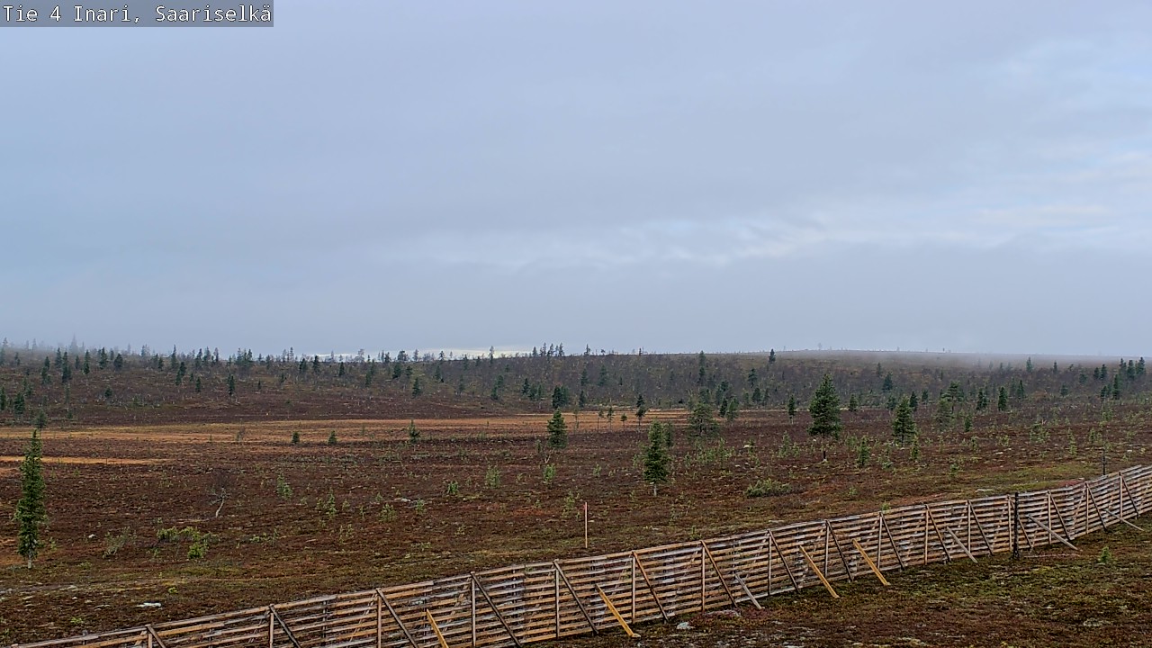 Weather Camera Image Väg 4 Enare, Saariselkä, Kaunispää, Inari, Lappi