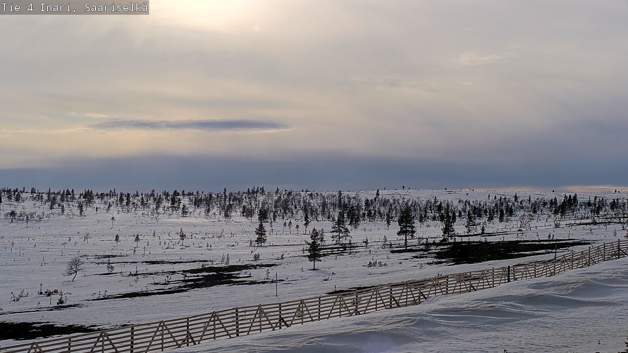 Weather Camera Image Road 4 Inari, Saariselkä, Kaunispää, Inari, Lappi