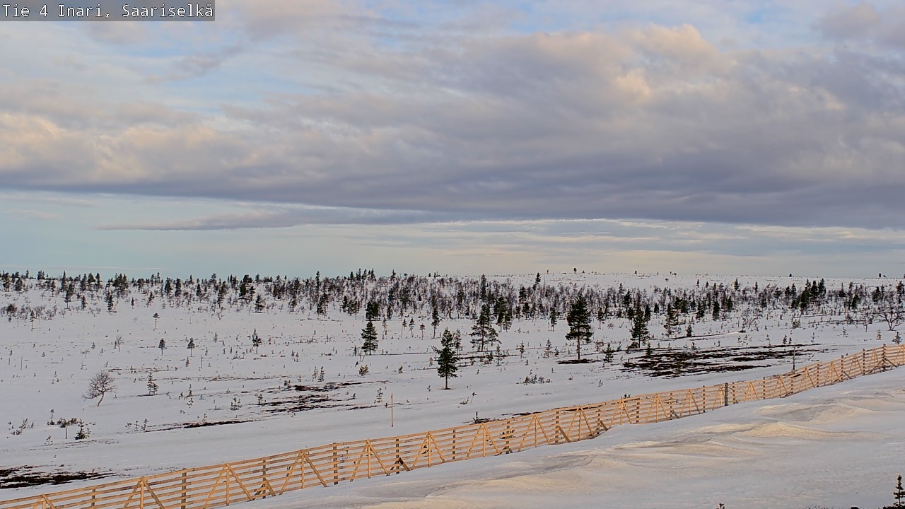 Weather Camera Image Road 4 Inari, Saariselkä, Kaunispää, Inari, Lappi